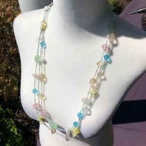 Beautiful glass bead necklace.